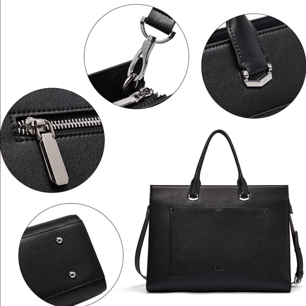 Cluci briefcase leather for woman - Picture 4 of 8